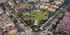 Aerial view of a beautifully landscaped community park next to Enclave Heritage North