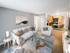Spacious apartment living room with open layout at Aladdin Village in Derry, NH