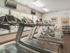 Fitness center with gym equipment