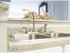 Double bowl stainless kitchen sink