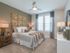 Ridgelake, interior, bedroom, carpet, large bed, dresser, windows