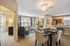 Open concept modern kitchen and living area