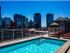 Swimming pool with city views