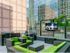 7th Floor outdoor patio with TV viewing area, fire pit and grill station