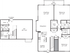 The Henry Apartments, floor plan, left, den laundry, storage, bathroom, stairs, right, living room, deck, bedroom #1, bathroom 1, bathroom 2, bedroom #2, closet, stairs, kitchen, dining room, walk in closet