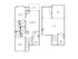 The Henry Apartments, floor plan, left, 2 bed, 2 bath, walk in closet, living/dining room, deck, kitchen, breakfast area, right, loft, stairs, laundry, storage,