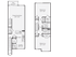 The Henry Apartments, floor plan, left, deck, living/dining room, stairs, powder room, kitchen, breakfast area, utility closet, laundry closet, right, 2 bed, 2 bath, walk in closet, stairs