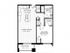 1 Bed 1 Bath Floor Plan Amherst