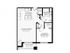 1 Bed 1 Bath Floor Plan Clover