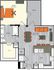 1 bedroom 1 bath apartment with dining area, walk in closet and 807 sq ft