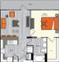 1 bedroom 1 bath apartment with dining area, walk in closet and 706 sq ft