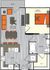 1 bedroom 1 bath apartment with dining area, walk in closet and 708 sq ft