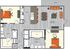 2 bedroom 2 bath apartment with dining area, kitchen island, walk in closets and 1158 sq ft