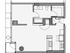 1 Bed 1 Bath Floor Plan 1d