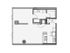 1 Bed 1 Bath Floor Plan 1r