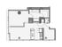 1 Bed 1 Bath Floor Plan 1ad