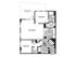 Two bedroom, two bath, kitchen , pantry, coat closet, living room, dinning room, two walk in closets, linen closet and patio and laundry room.
