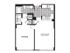 One bedroom, one bathroom, kitchen, living room, pantry , coat closet, walk in closet, laundry room, utility room and patio.