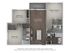 Zephyr 3 Bedroom & 2 Bathroom Floor Plan At San Mateo Crossing Apartments