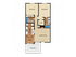 Apartment home with 2 bedrooms, 2 bathrooms, kitchen with vaulted ceiling, living room and fireplace, dining space, 2 bedroom closets, utility closet, coat closet, and private terrace