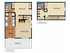 Two story apartment home with 2 bedrooms, 2 bathrooms, kitchen with vaulted ceiling, living room and fireplace, dining space, 3 closets, utility closet, storage closet, and private terrace