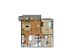 One bedroom one bathroom, kitchen, kitchen pantry, dining room, living room, laundry room , one closet and patio.