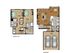 Two bedroom, two and a half bathroom townhome with attached garage, kitchen, pantry, coat closet, living room, dining room, two walk in closets, linen closet and patio and laundry room