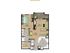 One bedroom one bathroom, kitchen, kitchen pantry, dining room, living room, laundry room , one closet and patio.