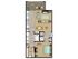 One bedroom one bathroom, kitchen, kitchen pantry, dining room, living room, laundry room , one closet and patio.