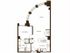 One bedroom, one bathroom, kitchen, living room, pantry , coat closet, walk in closet, laundry room, utility room