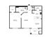 One Bedroom One Bathroom Floor Plan Zephyr