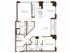 Two bedroom, two bathroom, terrace, living room, dining room, kitchen, two walk in closet, laundry room, utility closet, coat closet, and pantry. 1488 square feet B3 floor plan.
