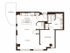 One bedroom, one bathroom, kitchen, living room, pantry , coat closet, walk in closet, laundry room, utility room