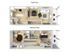 Two bedroom two and a half bath town home 3D floor plan