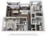 Pocono 2 Bedroom & 2 Bathroom Floor Plan At San Mateo Crossing Apartments