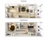 Two bedroom two and a half bath town home 3D Floor plan