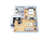 One Bedroom Floor Plan