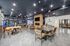 Modern student lounge featuring sleek furnishings, a vibrant atmosphere, and an inviting social area at 'The Harbor Student Living'.