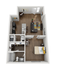 Flats 1x1 Floor Plan