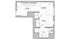 The studio classic floorplan ranges from 424 - 537 sq. ft.