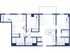 3 bed, 3 bath floorplan is 1,096 sq. ft.