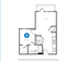 The 1 bedroom 1 bathroom classic floorplan is 552 sq. ft.
