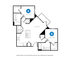 The 2 bedroom 2 bathroom deluxe floorplan is 855 sq. ft.