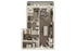 The 2 bedroom 2 bathroom classic floorplan is 812 sq. ft.