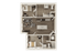 The 2 bedroom 2 bathroom plus floorplan ranges from 836-848 sq. ft. These units include a bedroom upgrade.