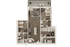 `The 3 bedroom 3 bathroom classic floorplan is 1032 sq. ft.