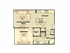 1 bed, 1 bath floorplan is 546 sq. ft.