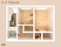 The 1 bedroom 1 bathroom classic floorplan is 649 sq. ft.