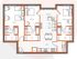 The 3 bedroom 3 bathroom classic A floorplan is 1229 sq. ft. This floorplan offers bedroom A as a shared bedspace.
