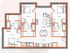 The 3 bedroom 3 bathroom classic B floorplan ranges from 1229 - 1258 sq. ft.